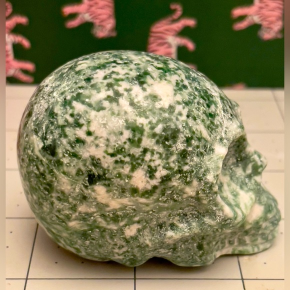 Tree Agate Crystal Skull beautifully Hand carved - Picture 4 of 6